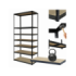 Regał metalowy magazynowy stojak HELIOS 270x75x30cm 7Px175kg 300TYS KOMB