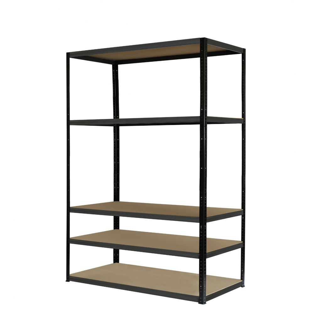 Regał metalowy BLACK PREMIUM stojak HELIOS 180x90x30cm 5Px275kg TRWAŁY