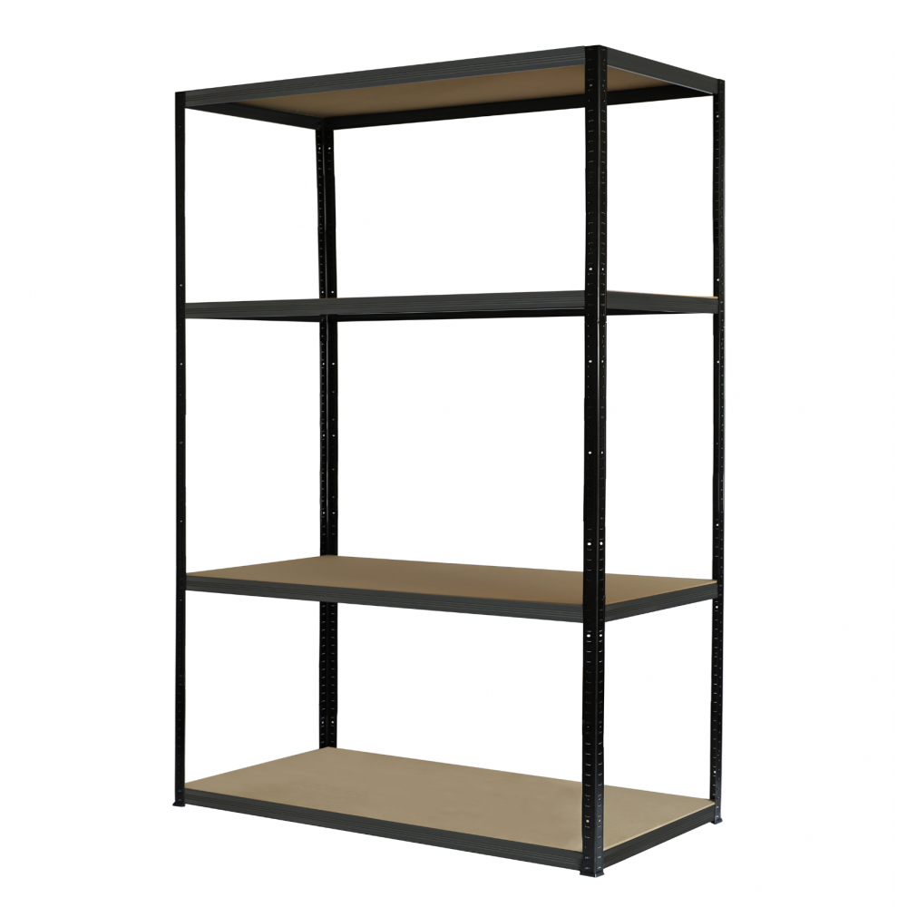 Regał metalowy BLACK PREMIUM garażowy stojak HELIOS 180x75x30cm 4Px175kg