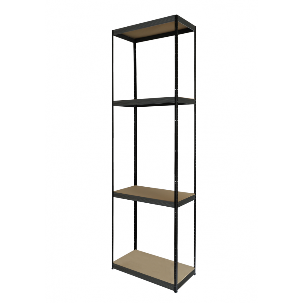 Regał metalowy BLACK PREMIUM garażowy stojak HELIOS 180x30x30cm  4Px175kg
