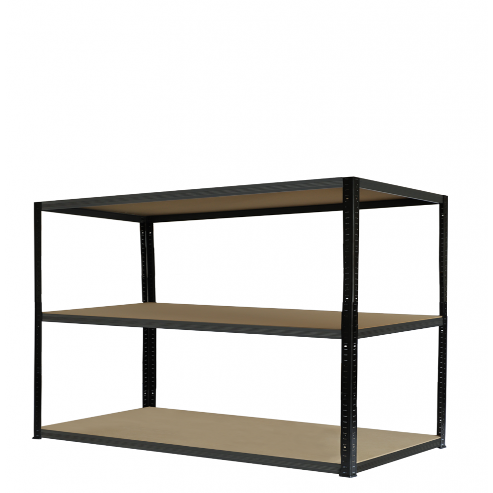 Regał metalowy magazynowy warsztatowy HELIOS 90x150x45cm 3Px275kg SOLIDNY