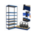Regał metalowy magazynowy stojak HELIOS 270x75x40cm 7Px350kg TRWAŁY WYSOKI