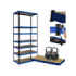 Regał metalowy magazynowy stojak HELIOS 270x120x60cm 7Px275kg TRWAŁY WYSOKI