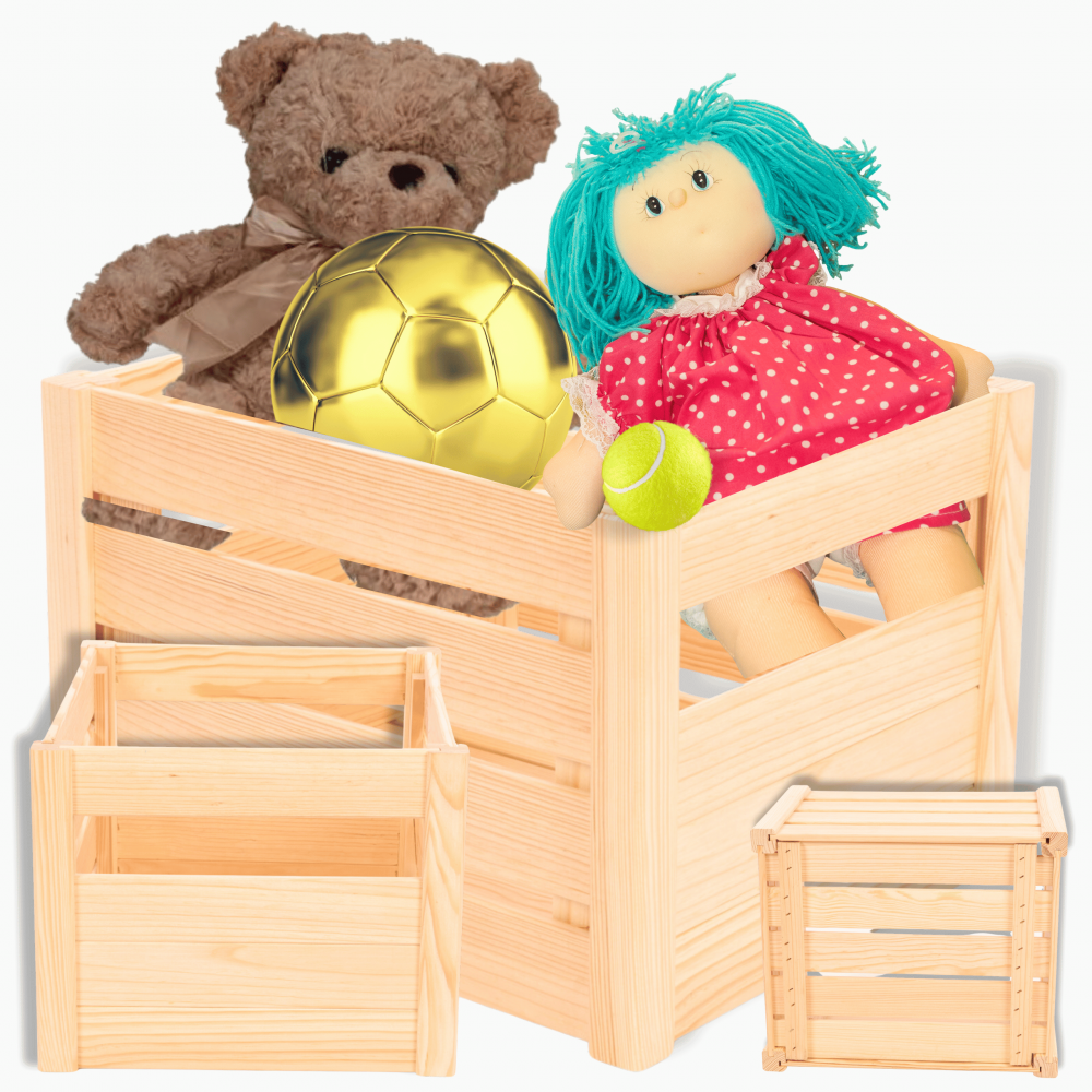 Skrzynka na warzywa owoce skrzynki DREWNIANE DNO 46x30 cm skrzyneczka EKO