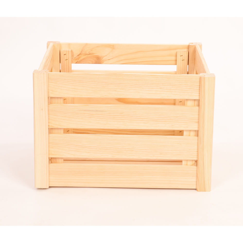 Skrzynka na warzywa owoce skrzynki DREWNIANE DNO 46x30 cm skrzyneczka EKO