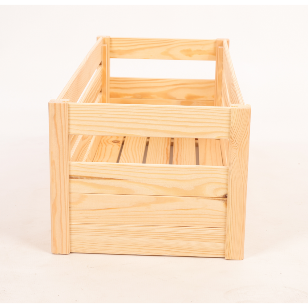 Skrzynka na warzywa owoce skrzynki DREWNIANE DNO 69x30 cm skrzyneczka EKO