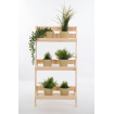Kwietnik drewniany opierany o ścianę stojak regał na rośliny 115x57cm EKO
