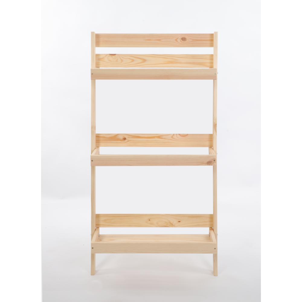 Kwietnik drewniany opierany o ścianę stojak regał na rośliny 115x57cm EKO