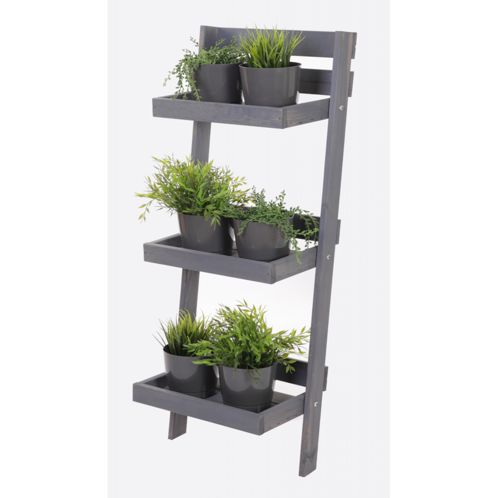 Drewniany kwietnik opierany o ścianę stojak regał na rośliny 115x57cm EKO