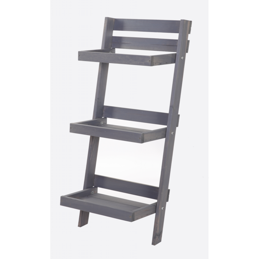 Drewniany kwietnik opierany o ścianę stojak regał na rośliny 115x57cm EKO