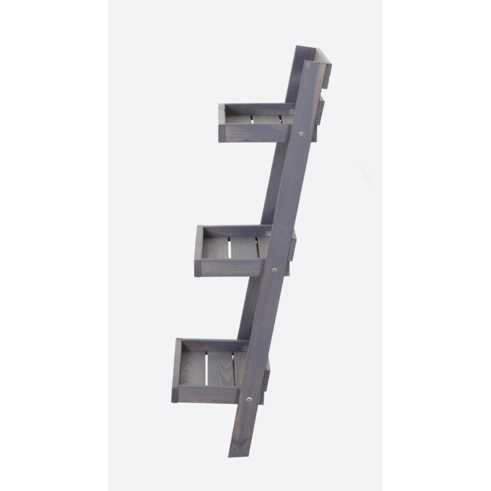 Drewniany kwietnik opierany o ścianę stojak regał na rośliny 115x57cm EKO