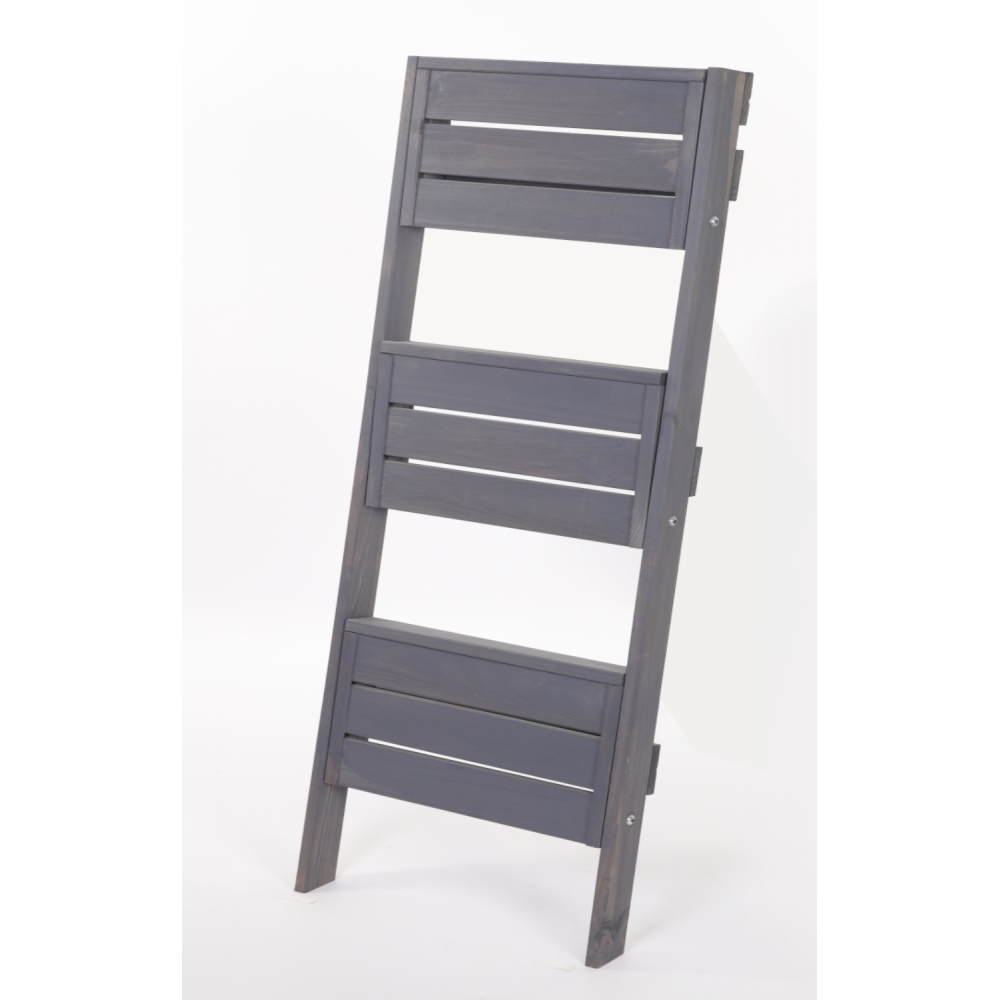 Drewniany kwietnik opierany o ścianę stojak regał na rośliny 115x57cm EKO