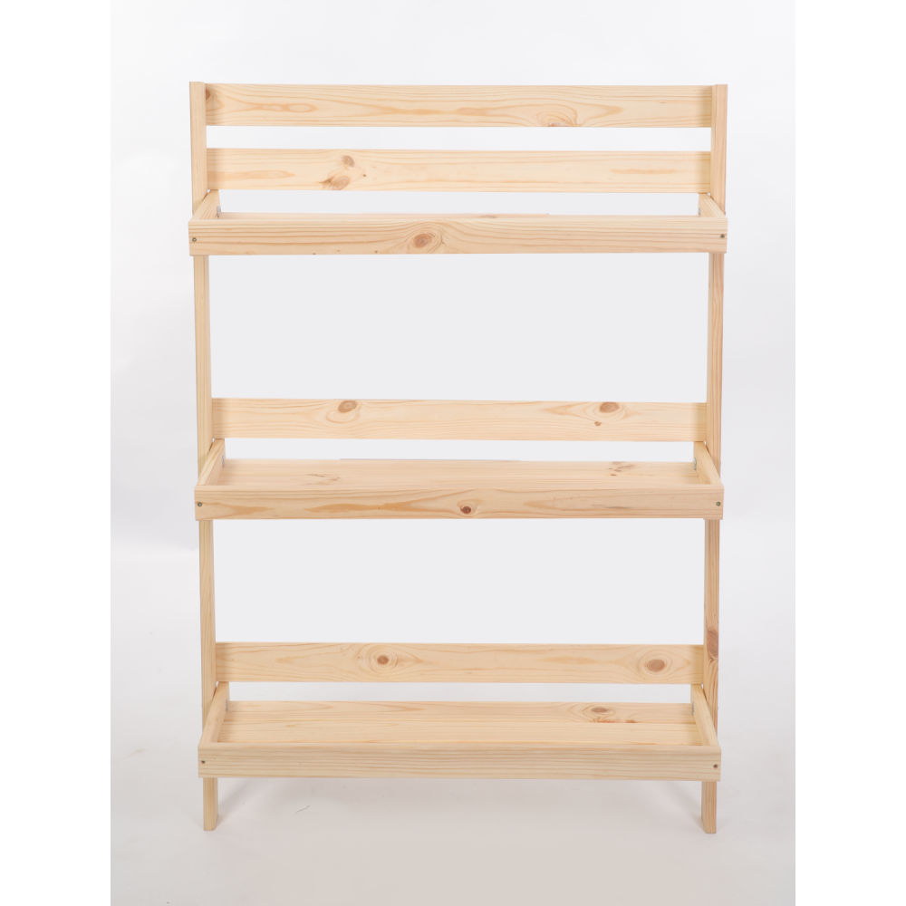 Drewniany kwietnik opierany o ścianę stojak regał składany 115x77cm EKO