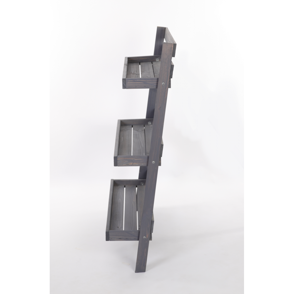 Drewniany kwietnik opierany o ścianę stojak regał na rośliny 115x77cm EKO