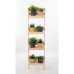 Drewniany stojak opierany o ścianę kwietnik regał na rośliny 145x37cm EKO