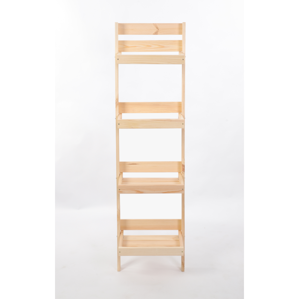 Drewniany stojak opierany o ścianę kwietnik regał na rośliny 145x37cm EKO