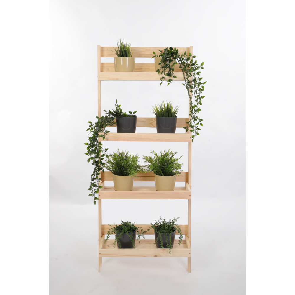 Kwietnik na kwiaty opierany o ścianę stojak regał na rośliny 145x57cm EKO