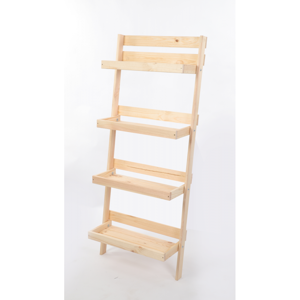 Kwietnik na kwiaty opierany o ścianę stojak regał na rośliny 145x57cm EKO