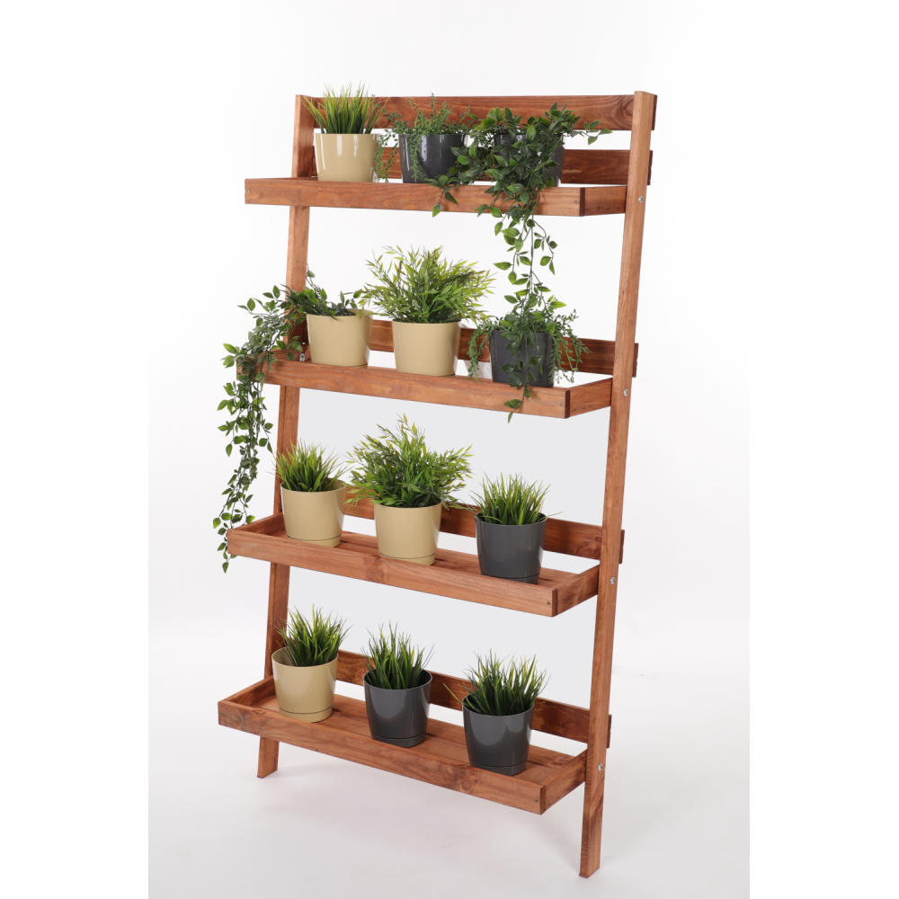 Stojak na kwiaty opierany o ścianę kwietnik regał na rośliny 145x77cm EKO