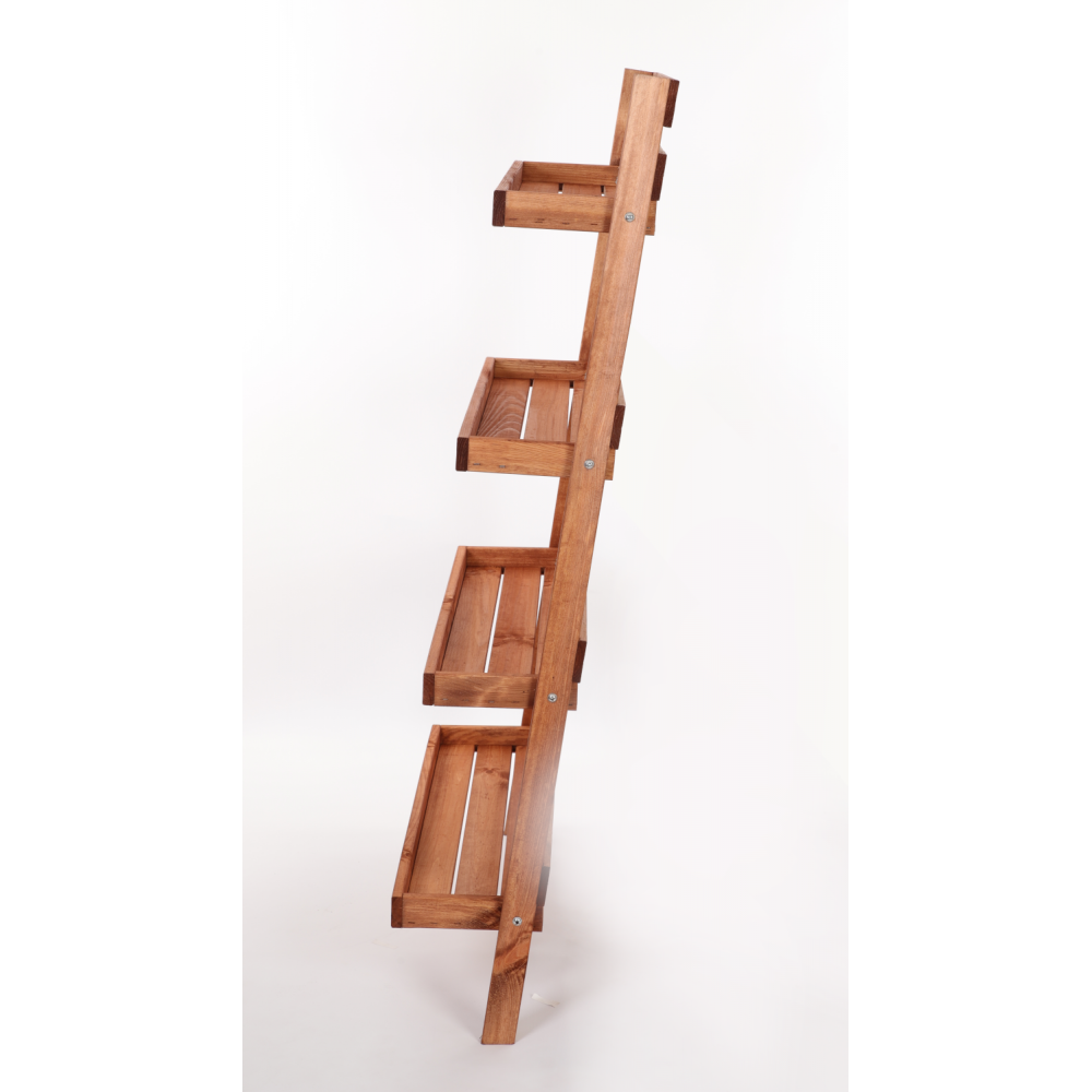 Stojak na kwiaty opierany o ścianę kwietnik regał na rośliny 145x77cm EKO