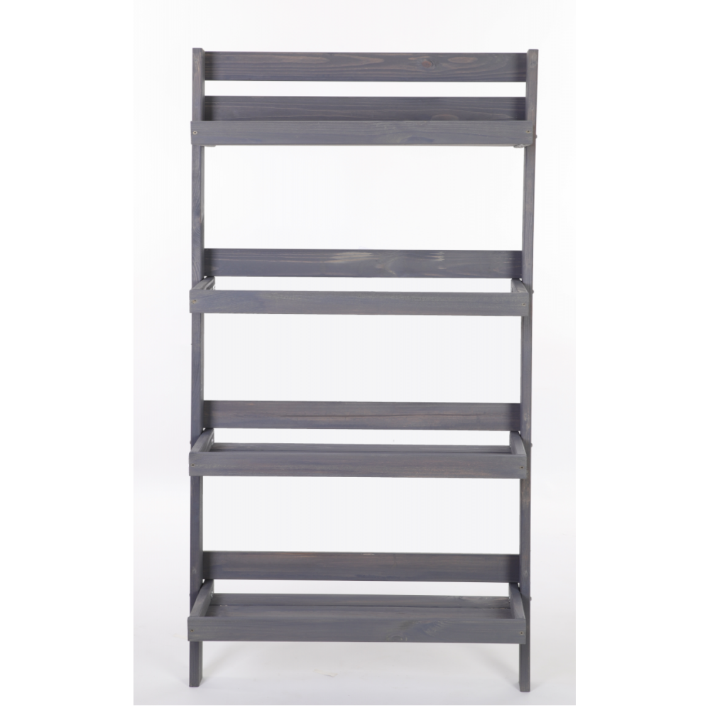 Drewniany kwietnik opierany o ścianę stojak regał na rośliny 145x77cm EKO