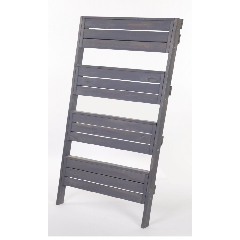 Drewniany kwietnik opierany o ścianę stojak regał na rośliny 145x77cm EKO