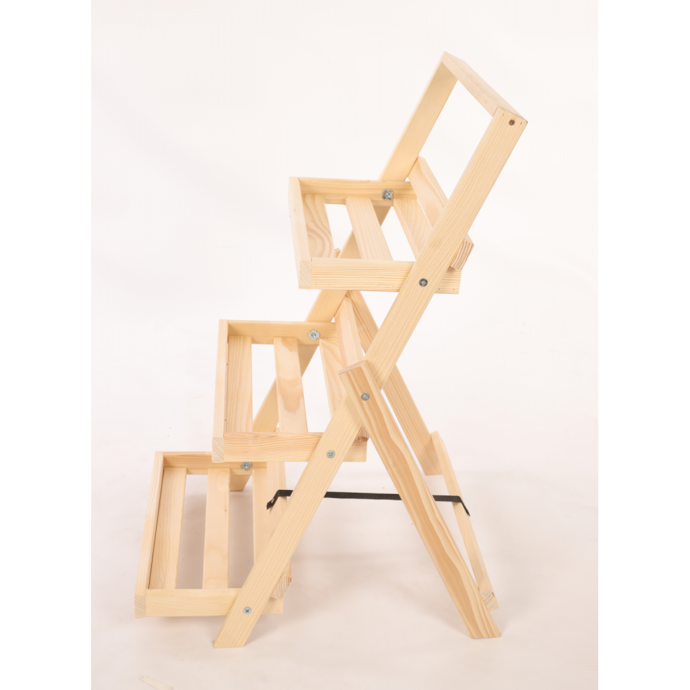 Stojak do ekspozycji kwietnik drewniany etażerka regał na kwiaty 3PÓŁKI EKO