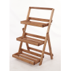 Drewniany stojak na kwiaty drabinka etażerka kwietnik regał 3PÓŁKI EKO
