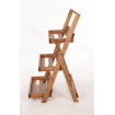 Drewniany stojak na kwiaty drabinka etażerka kwietnik regał 3PÓŁKI EKO
