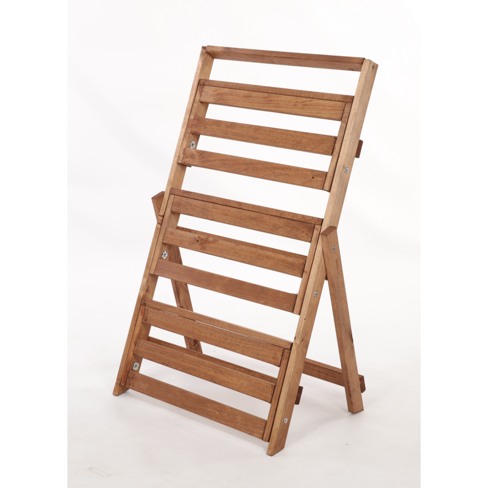 Drewniany stojak na kwiaty drabinka etażerka kwietnik regał 3PÓŁKI EKO