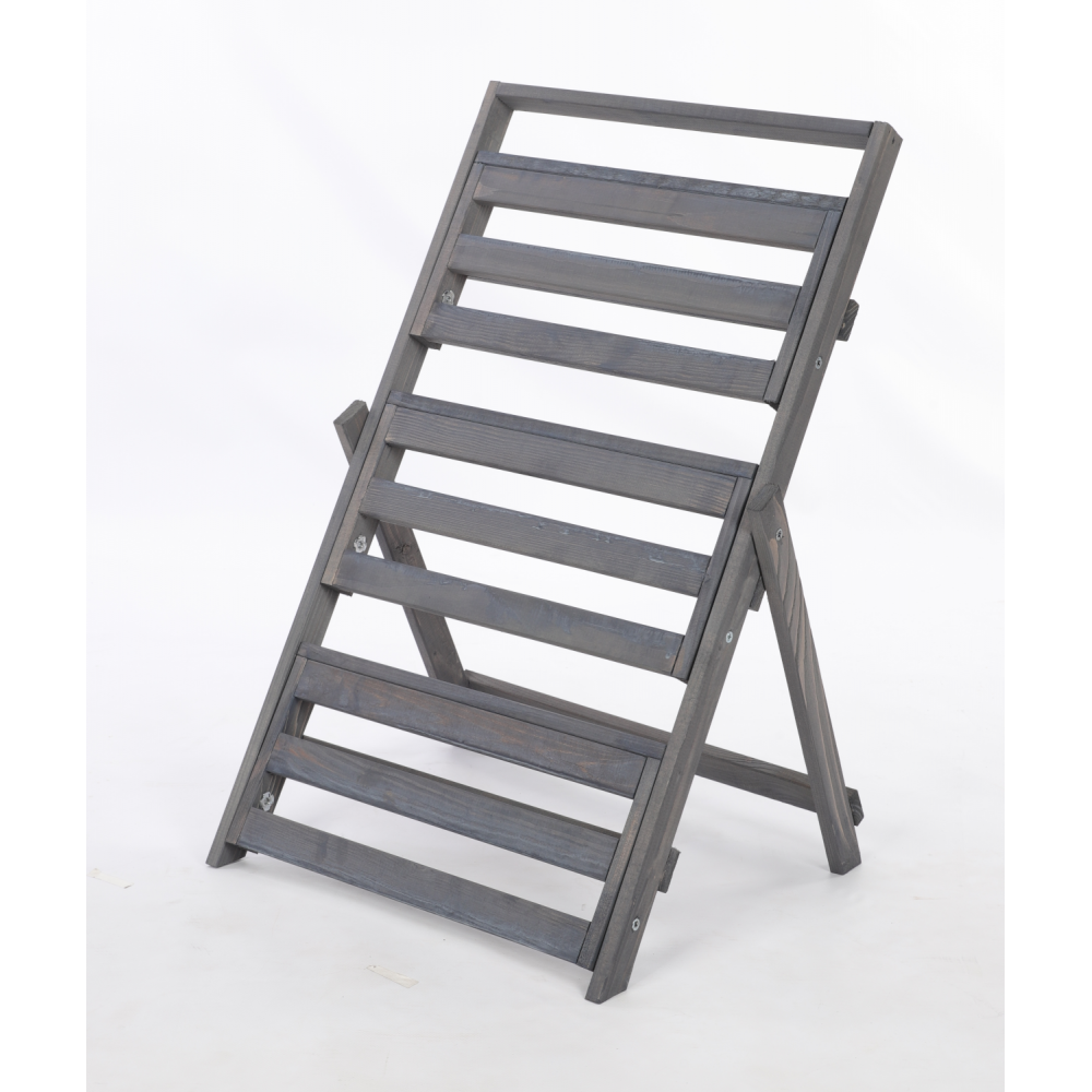 Stojak do ekspozycji kwietnik drewniany etażerka regał na kwiaty 3PÓŁKI EKO