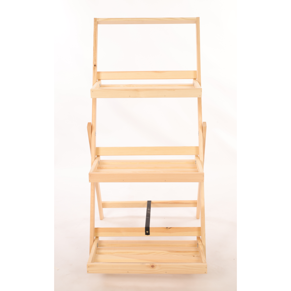 Kwietnik piętrowy drabinka stojak regał na rośliny ekspozycyjny 3PÓŁKI EKO