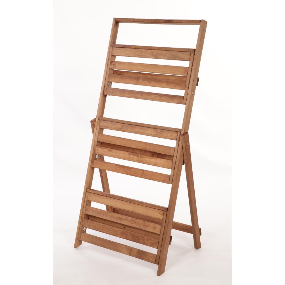 Kwietnik drewniany drabinka stojak regał na rośliny ekspozycyjny 3PÓŁKI EKO