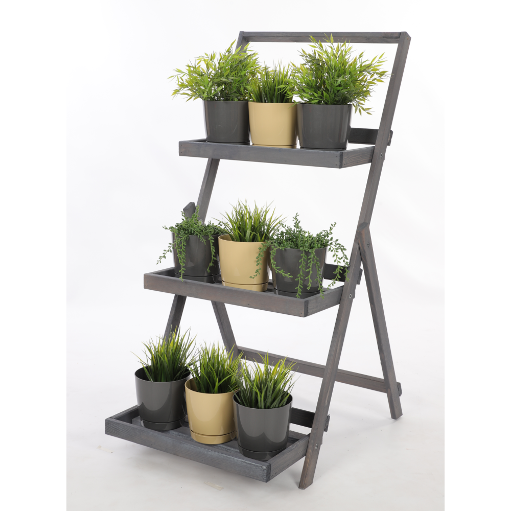 Kwietnik kaskadowy drabinka stojak regał na rośliny ekspozycyjny 3PÓŁKI EKO