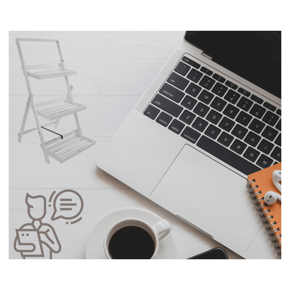 Kwietnik drewniany drabinka składana piętrowy regał na kwiaty 5p EKO DUŻY