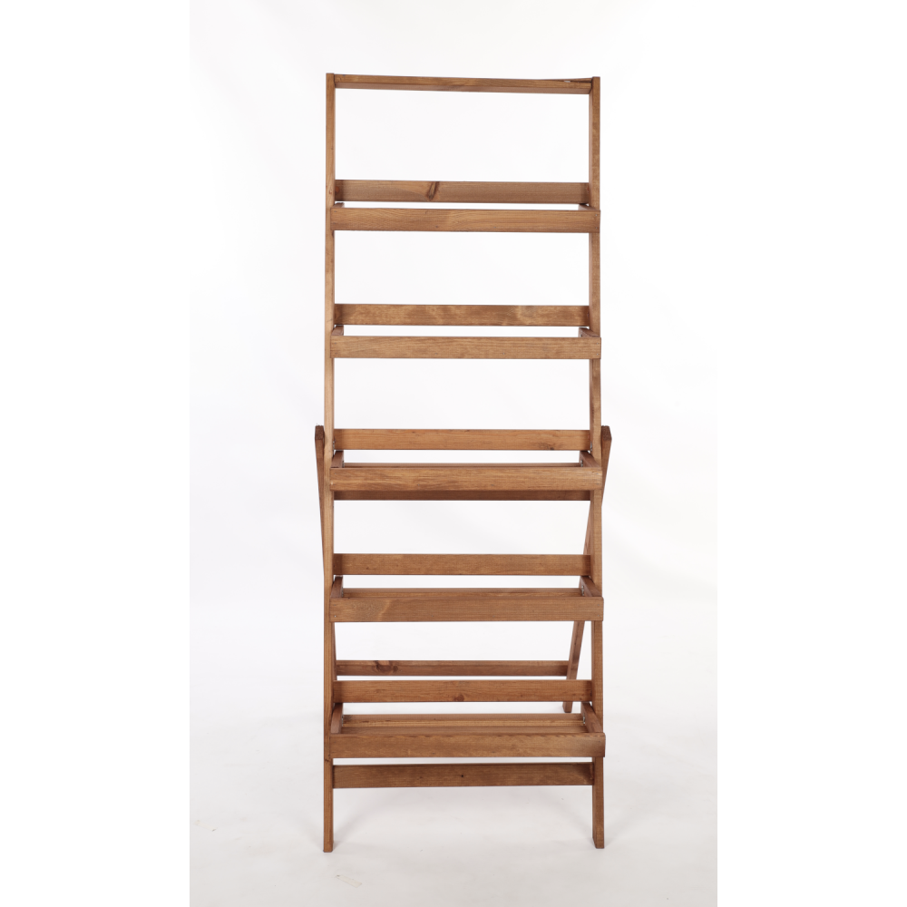 Stojak na kwiaty drabinka składana drewniana regał etażerka 5p EKO DUŻY