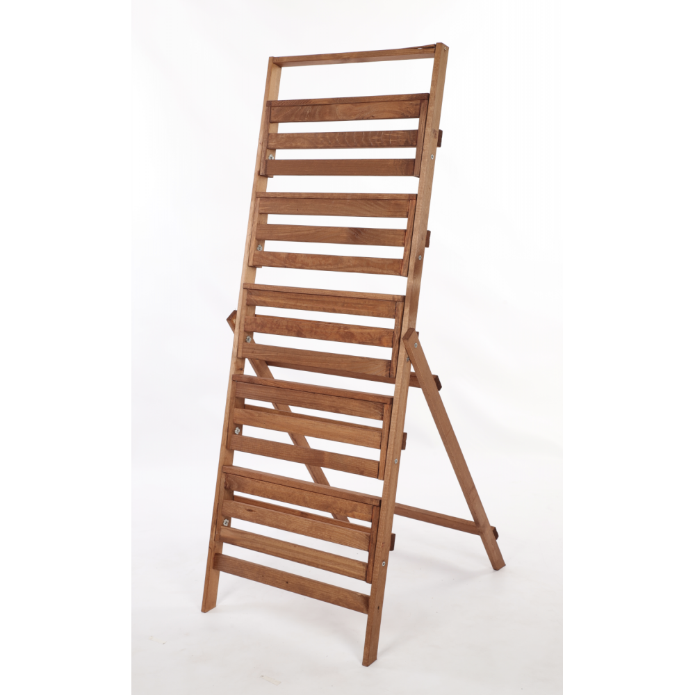 Stojak na kwiaty drabinka składana drewniana regał etażerka 5p EKO DUŻY