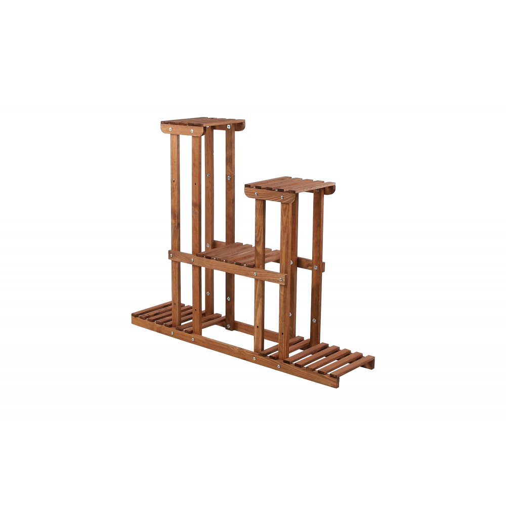 Kwietnik stojący wysoki stojak na kwiaty drewniany regał wielopoziomowy