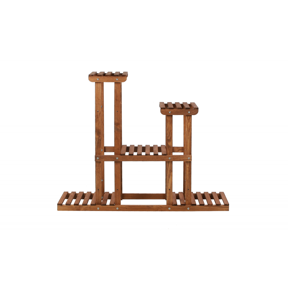 Kwietnik stojący wysoki stojak na kwiaty drewniany regał wielopoziomowy