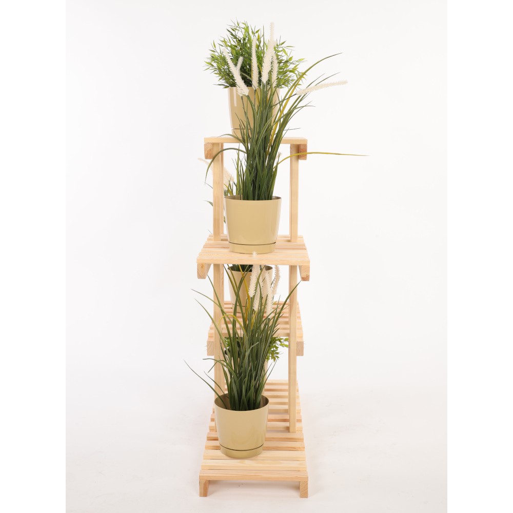 Regał na kwiaty drewniany stojak na doniczki kwietnik na rośliny DUŻY EKO