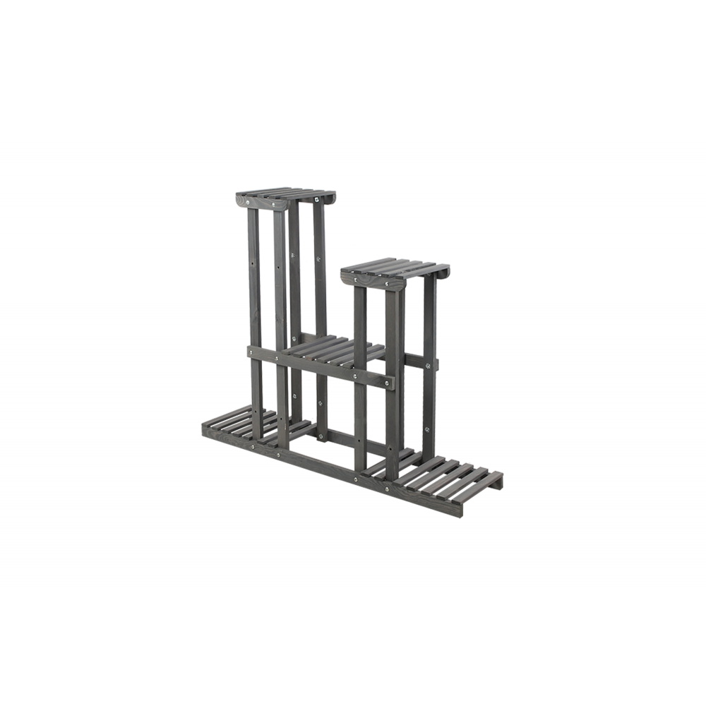 Kwietnik stojący wysoki stojak drewniany na kwiaty DUŻY SOLIDNY WYTRZYMAŁY