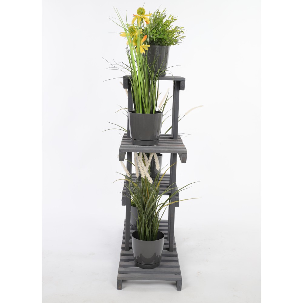 Regał na kwiaty drewniany stojak na doniczki kwietnik na rośliny SOLIDNY