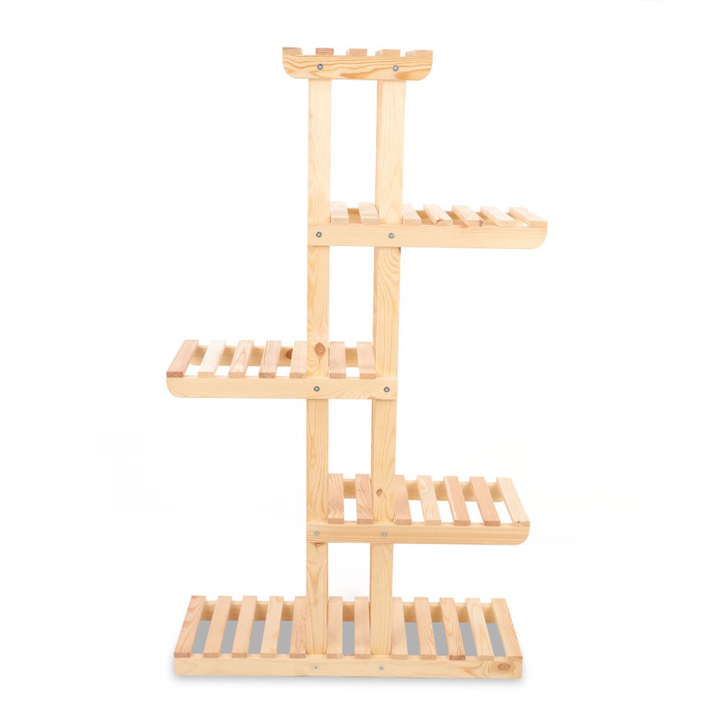 Drewniany stojak na kwiaty kwietnik regał na doniczki DUŻY WYTRZYMAŁY EKO