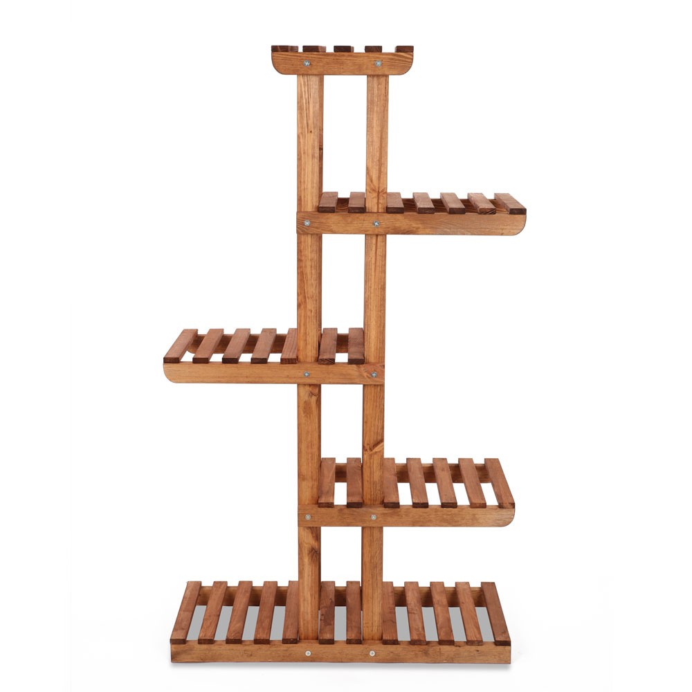 Drewniany stojak na kwiaty kwietnik regał na doniczki sosnowy stojak EKO