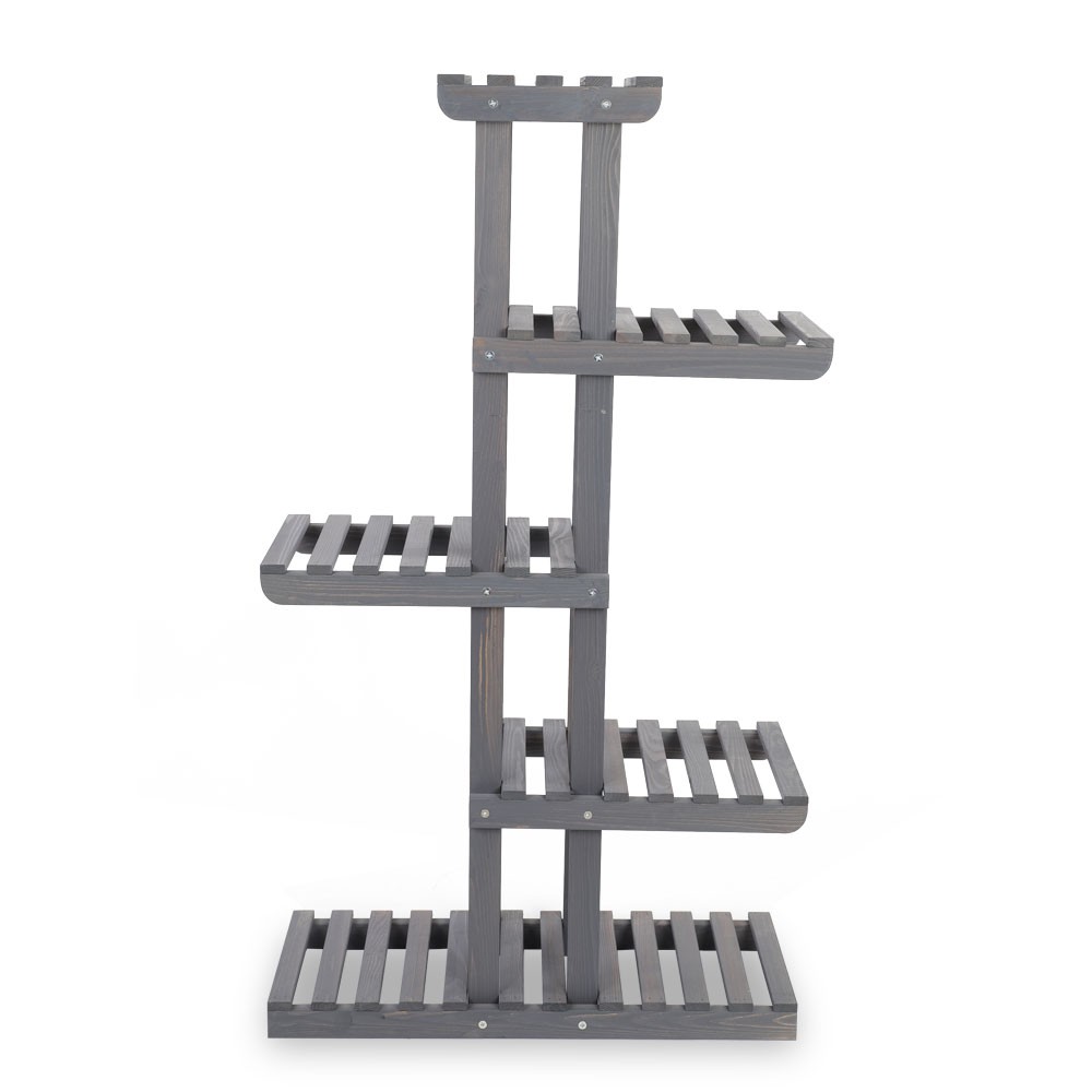 Drewniany stojak na kwiaty kwietnik regał na doniczki sosnowy stojak DUŻY