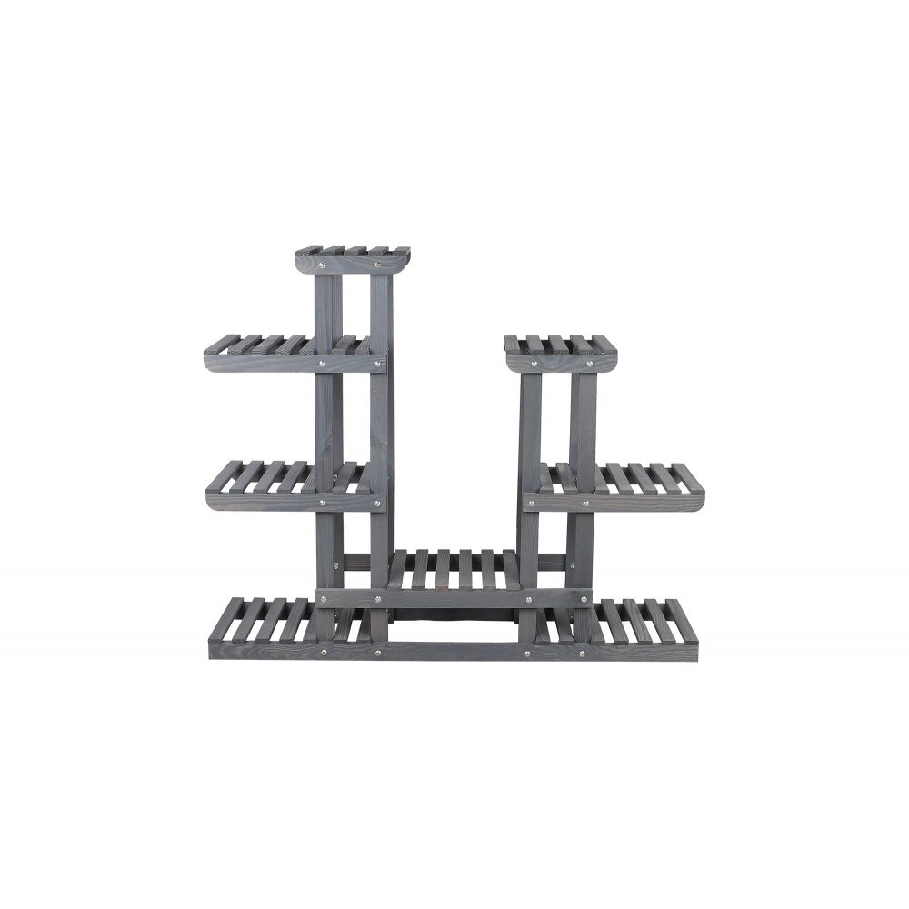 Stojący kwietnik drewniany na KWIATY regał stojak kaskadowy WYTRZYMAŁY