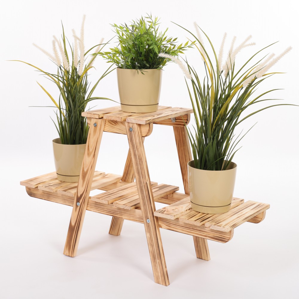 Kwietnik na doniczki drewniany stojący regał na kwiaty stojak na rośliny