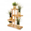 Kwietnik drewniany stojący stojak regał na doniczki OPALANE DREWNO JAKOŚĆ