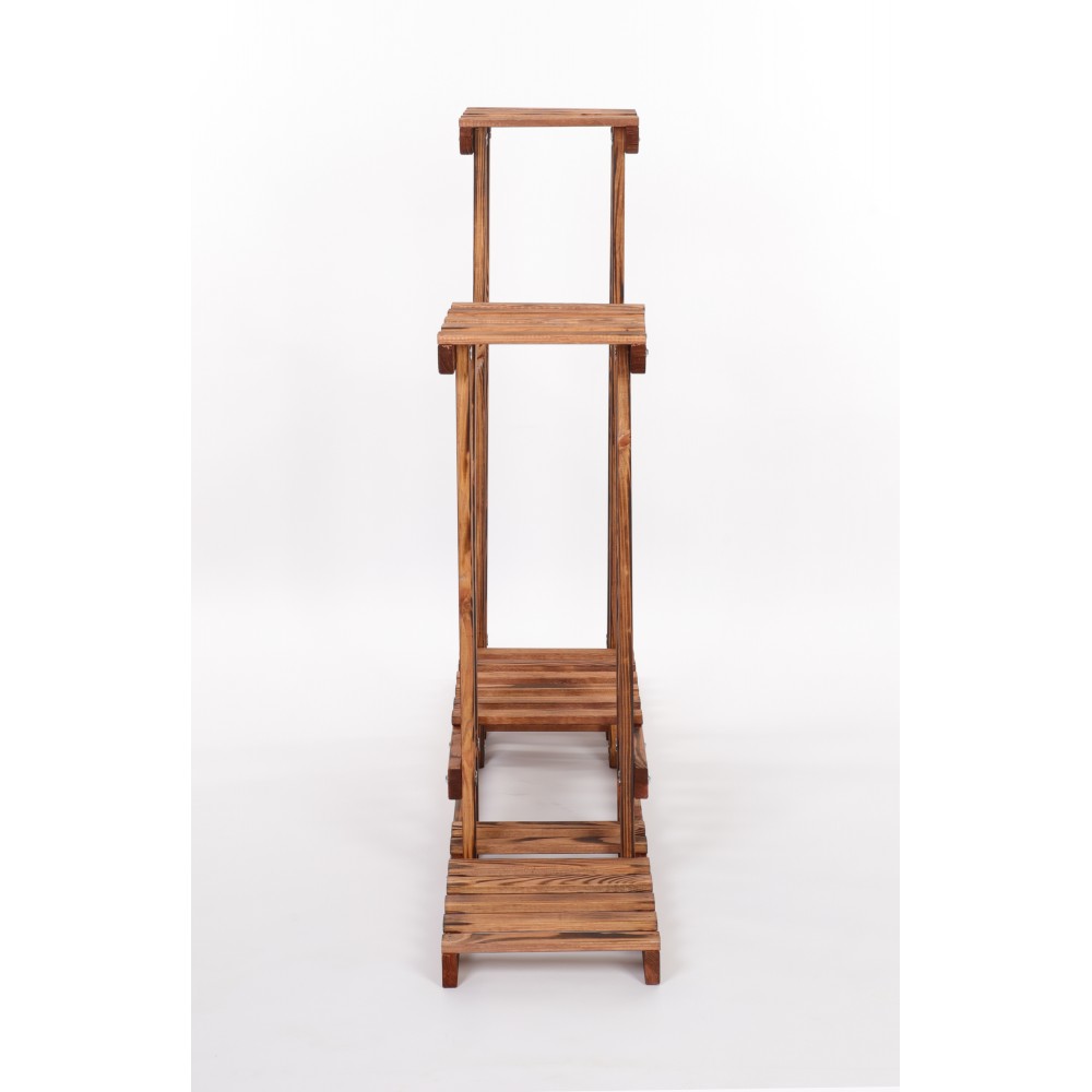 Stojący kwietnik drewniany na kwiaty regał stojak wielopoziomowy SOLIDNY