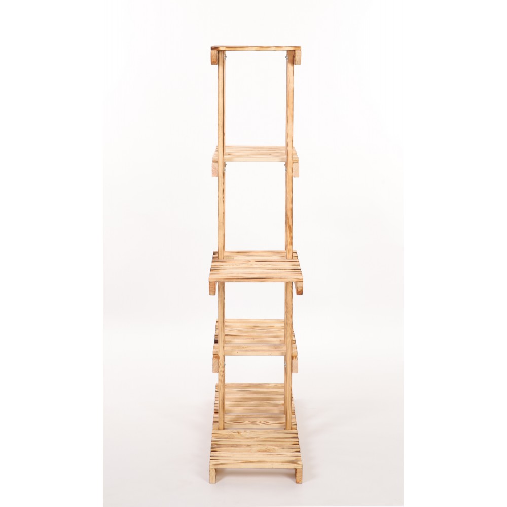 Drewniany stojak na kwiaty kwietnik regał na doniczki sosnowy stojak EKO